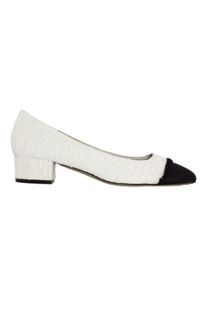 Cream white bouclé Larame sandal ROBERTO FESTA | LARAMECREAM